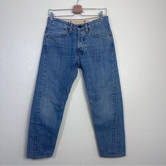 Rag & Bone Engineer Jeans Retro High Rise
Relaxed Loose Taper Ankle Crop Size 24 - Picture 4 of 14